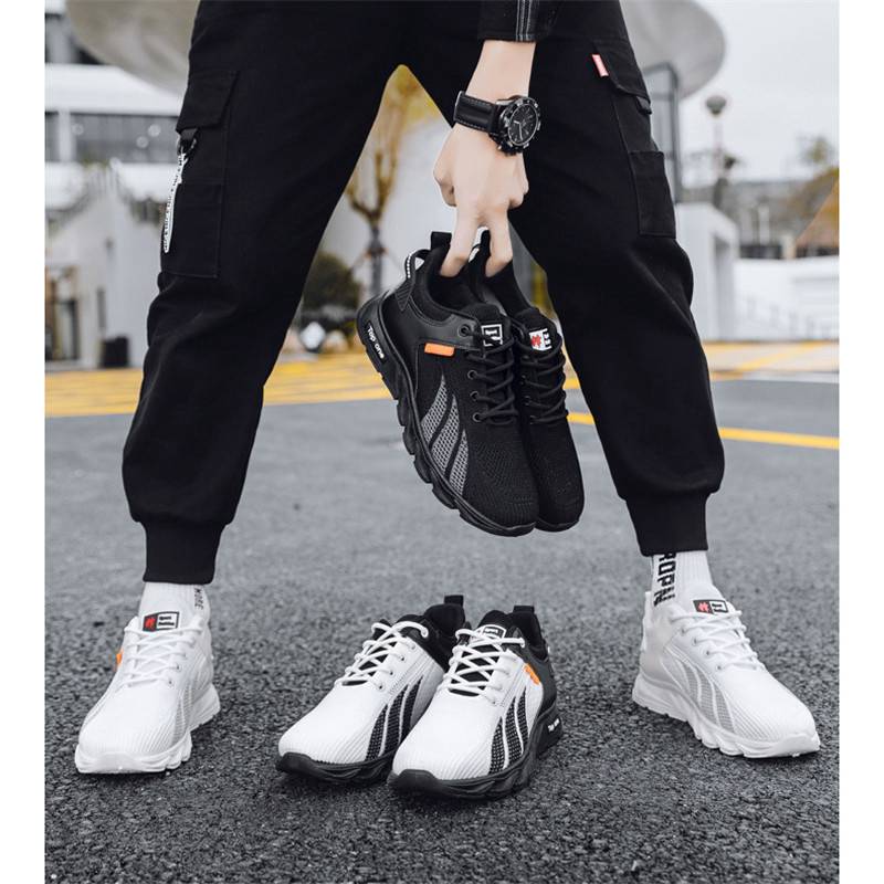 Men's Casual Outdoor Walking Trainers Shoes, Sports Fitness Gym Sneakers Shoes