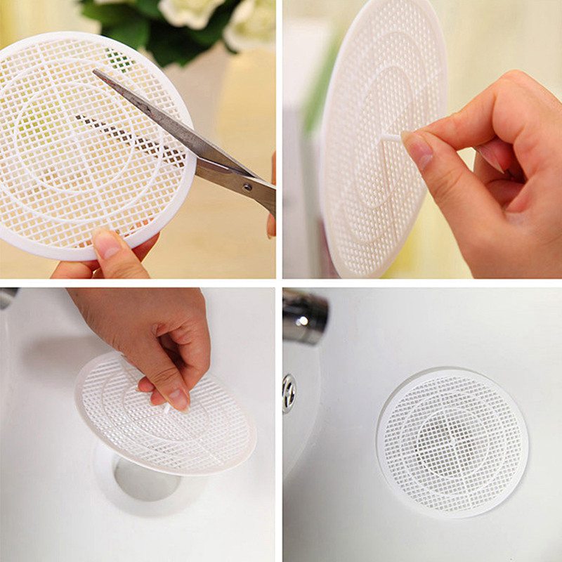 Creative bathroom floor drain bathtub hair collector kitchen sink filter net plug silica gel filter - Image 9