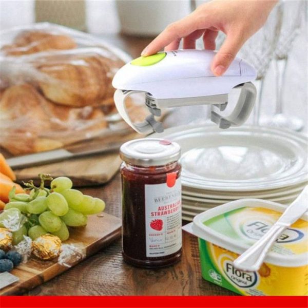 Automatic Tin Opener Canned Electric Bottle Opener Jar Opener Kitchen Gadge3CMD - Image 4