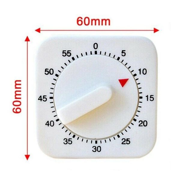 Large Kitchen Timer 60 minute Count-Down Cooking Baking Loud Alarm Mechanical - Image 3
