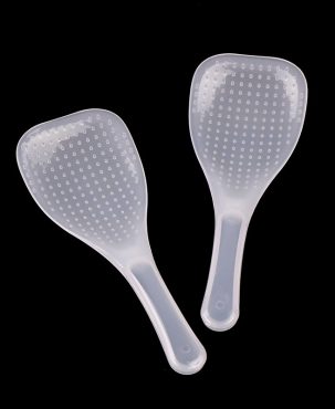 2pcs Dinnerware Rice Cooker Environmental Special Non Stick ABS Rice Spoon Kitchen Tool Spoons Soup Ladle Tableware