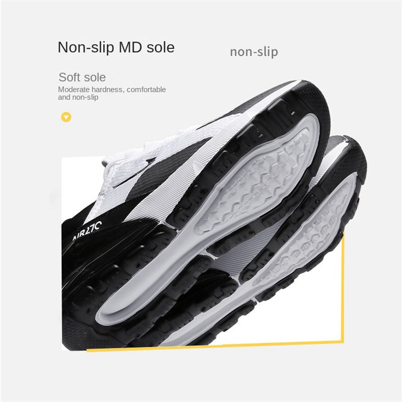 Shock-Absorbing Men's Shoes Summer Mesh Sneakers Men's Height Increasing Insole Casual Trendy Shoes Breathable Air Cushion Running Shoes - Image 4