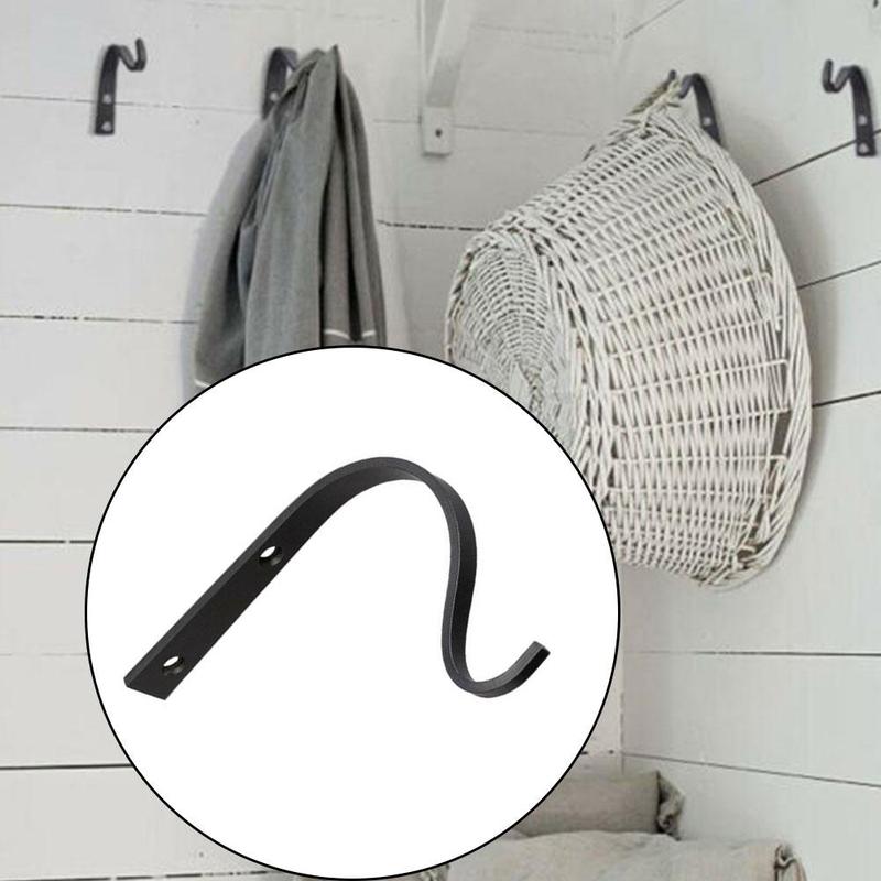 5 Pcs screw Metal Hooks J-hook Vintage Wall Hanger Screw Hooks For Bathroom Kitchen Room Cloth Towel Rack Coat Hat Holder - 图片 5