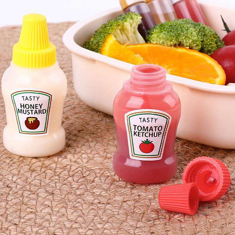 Kitchen Portable Seasoning Bottle Mini Ketchup Bottle Portable Small Pot Salad Soy Sauce Spray Bottle Ketchup Honey Mustard - 图片 4