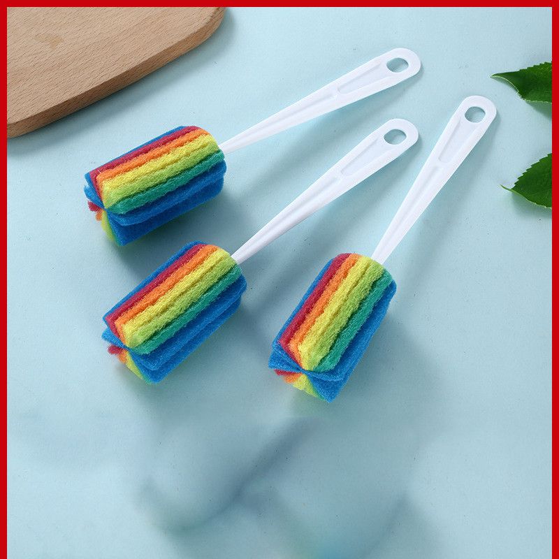 Soft Sponge Brush Bottle Cup Wine Glass Washing Cleaning Kitchen Cleaner - 图片 4