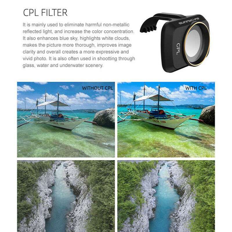 Mavic Mini 2 Gimbal Camera MCUV CPL ND-PL Lens Filter for DJI Mavic Mini Dro BG - Image 5
