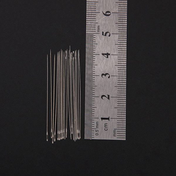 10PC Handmade Ultra-Fine Bead Threading Needle Beading Needle Fishing Reel Steel Wire Needle Beaded Leading Pin Beading Needle Thin Needle Needle for Stringing Beads - Image 4