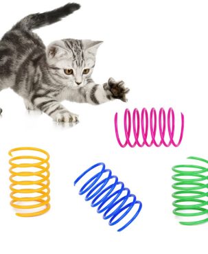 4PCS Funny Pet Toys Cat Spring Toy Creative Cat Interactive Toy Pet Play Toys For Cats Kitten Pet Supplies