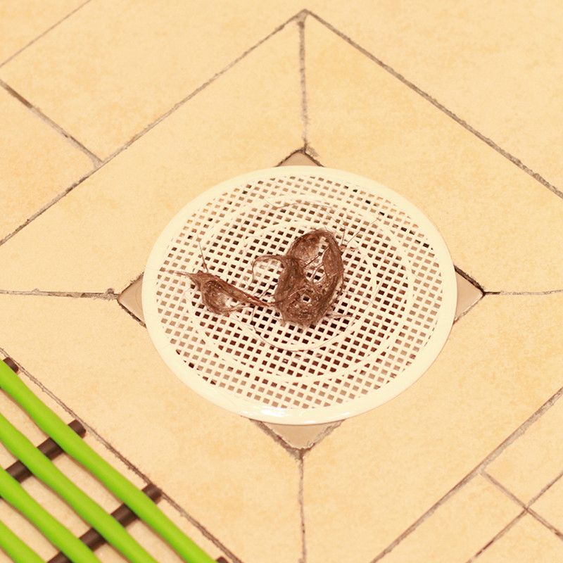 Creative bathroom floor drain bathtub hair collector kitchen sink filter net plug silica gel filter - Image 10
