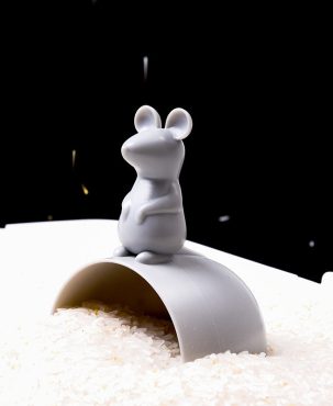 Creative PP Rice Spoon Food Grade Measuring Rice Scoop Cute Mouse Shape Rice Spoon Coarse Grains Small Shovel Kitchen Tools