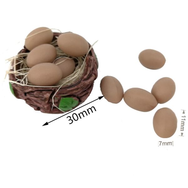 10pcs Mini Egg with Basket Kitchen Food 1/12 1/6 Dollhouse Miniature Accessories - Image 4