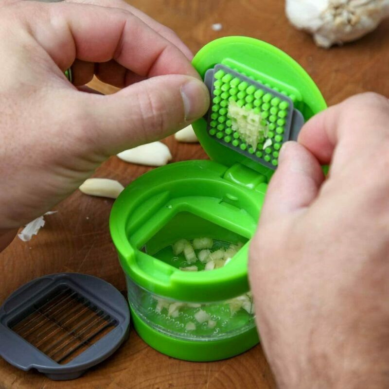 Garlic Chopper Press Stainless Steel Mini Chopper Kitchen Accessories Multipurpo - 图片 5