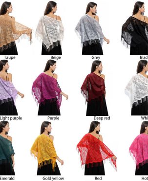 Lace Wave Triangular Evening Dress Lace Triangular Binder Women Shawl Fashion