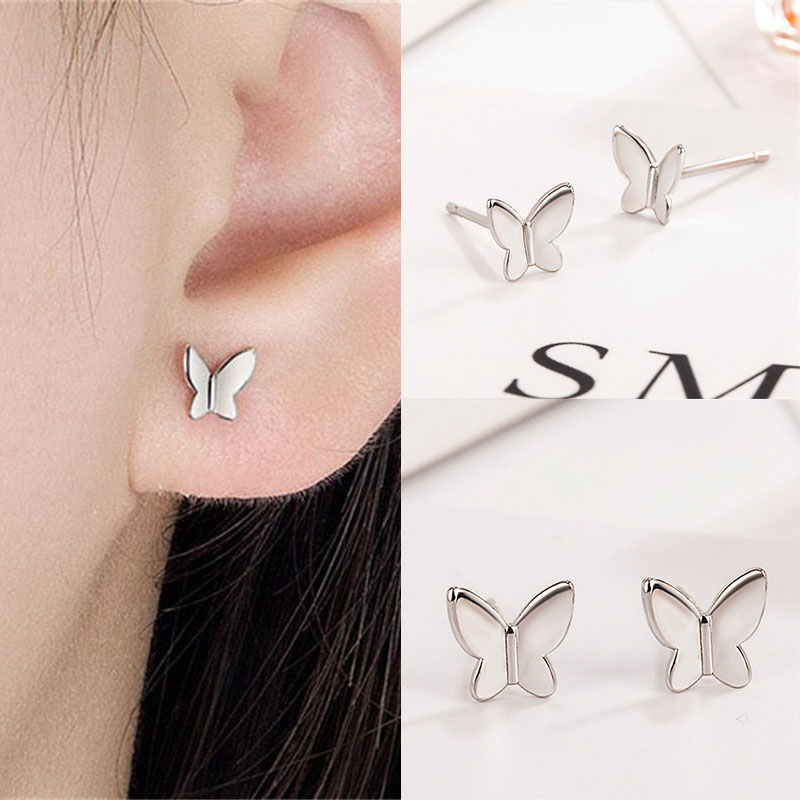 Butterfly Stud Earrings Womens Girls Jewellery Xmas New - Image 13