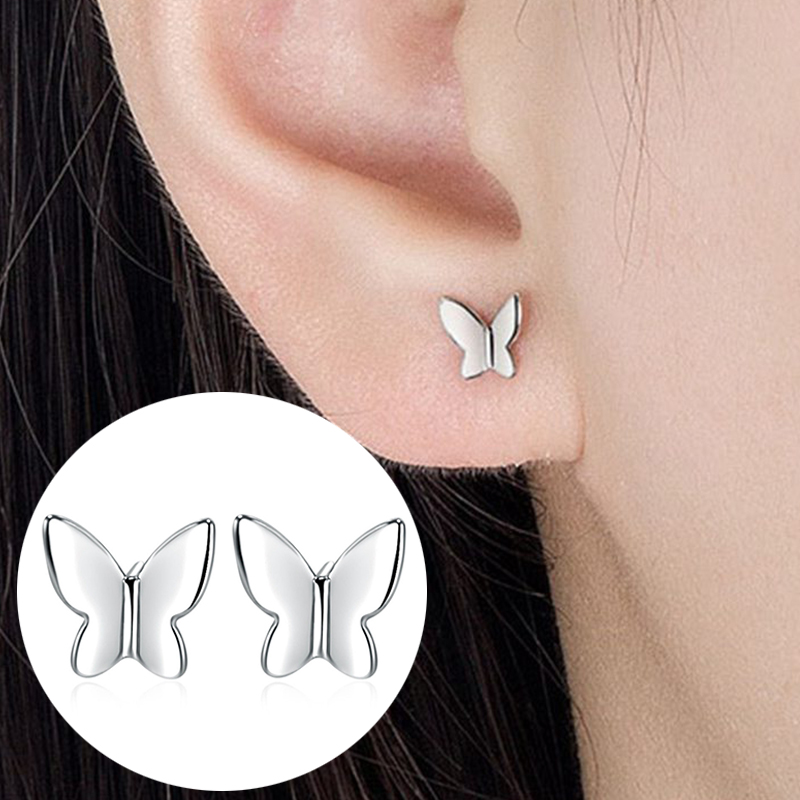 Butterfly Stud Earrings Womens Girls Jewellery Xmas New - Image 12