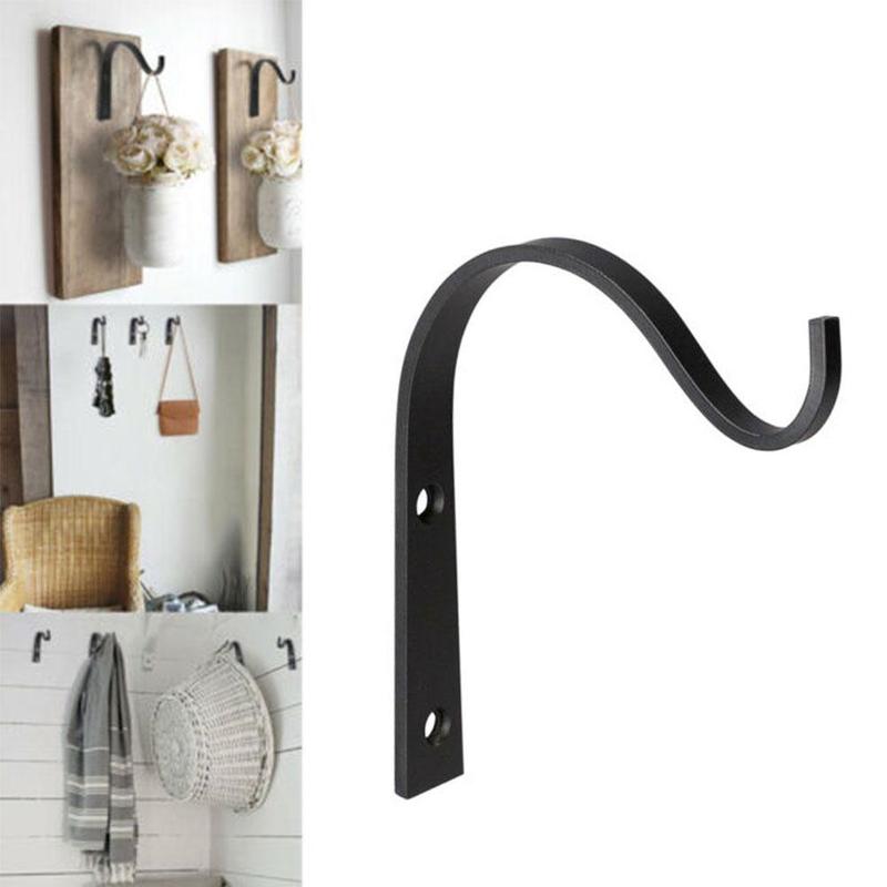 5 Pcs screw Metal Hooks J-hook Vintage Wall Hanger Screw Hooks For Bathroom Kitchen Room Cloth Towel Rack Coat Hat Holder - 图片 6