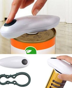 Automatic Electric Can Tin Jar Opener Portable Kitchen Tools Supply