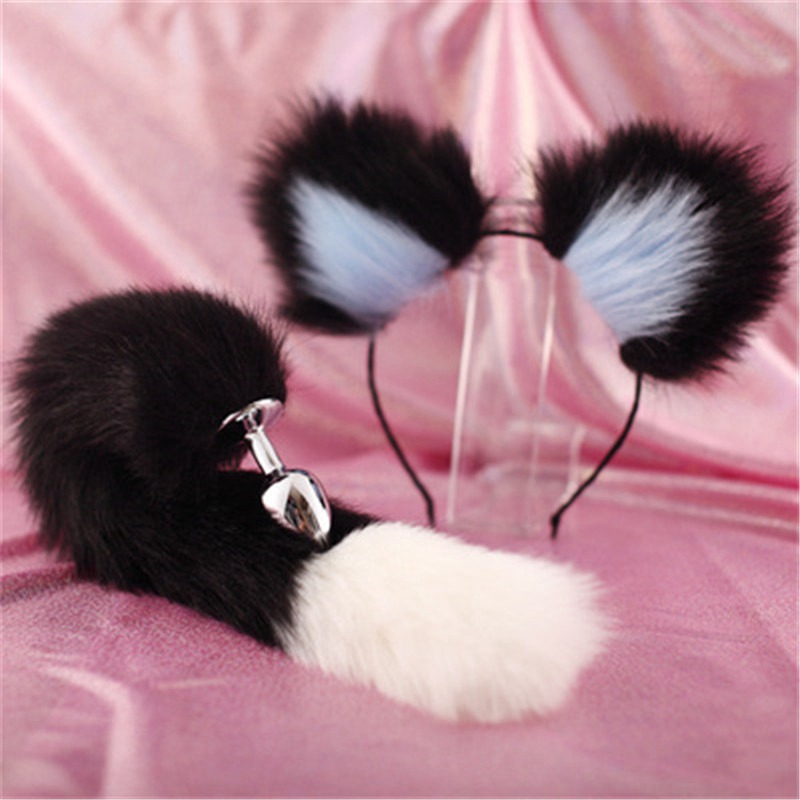 Cute ears Headbands with Fox / Rabbit Tail Metal Butt Anal Plug Erotic Cosplay Accessories Adult Sex Toys for Couples - Image 6