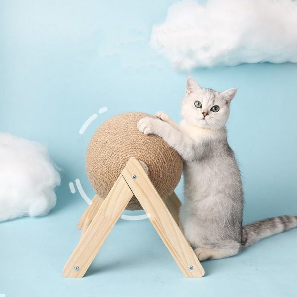 Cat Scratching Ball Toy Kitten Sisal Rope Ball Board Grinding Paws Toys Cats Scratcher Wear-resistant Pet Furniture supplies - Image 3