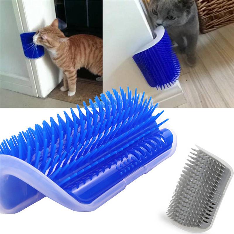 Cat Self Groomer Brush Pet Grooming Supplies Hair Removal Comb for Cat Dog Hair Shedding Trimming Cat Massage Device
