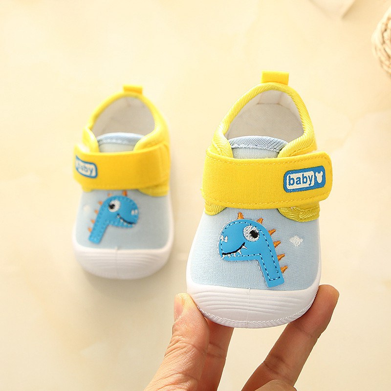 Infant Baby Girl Boy Toddler Anti-slip Warm Slippers Socks Canvas Crib Shoes UK - 图片 10