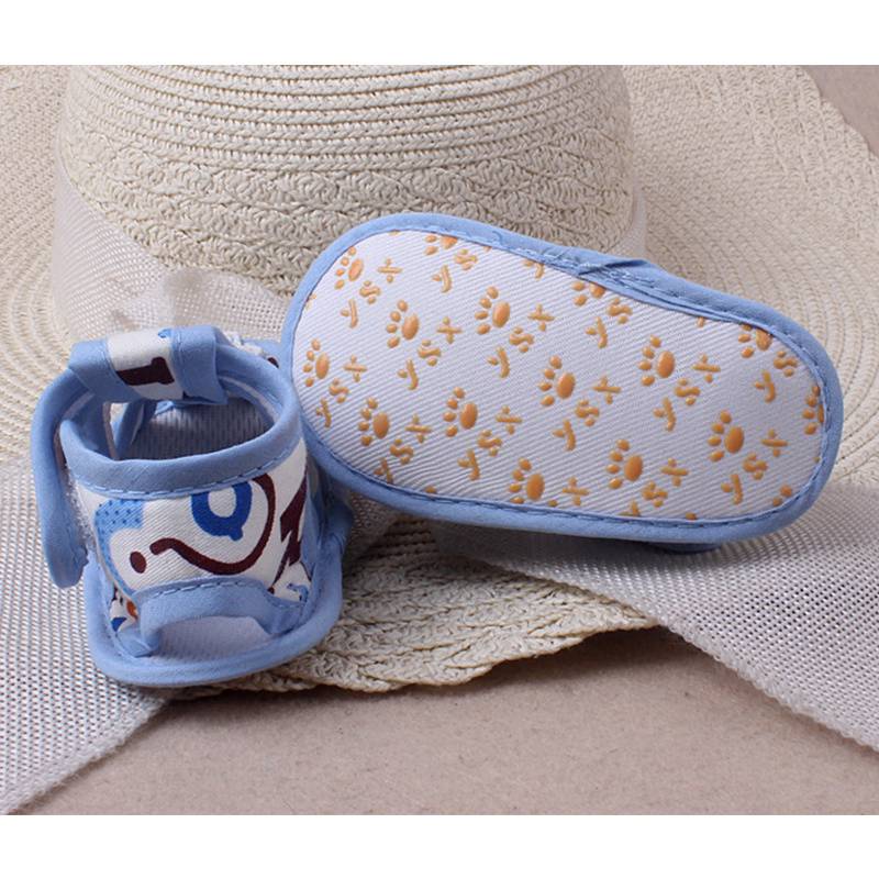 0-1 Years Old Summer New Cartoon Bear Baby's Shoes Cloth Soft Bottom Toddler Sandals Baby Shoes - Image 5