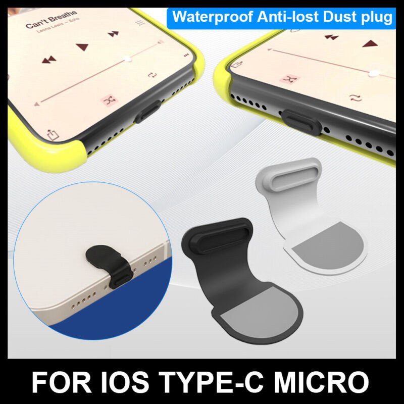 Anti Dust Cover Plug Silicone Charging Port for iPhone 13 12 11 SE XS Type C