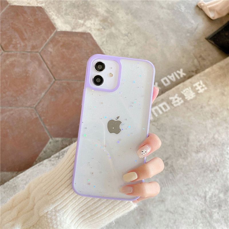 STAR GLITTER Case For iPhone 13 12 11 Pro Max 7 XR X Clear Bling Phone Cover - Image 7