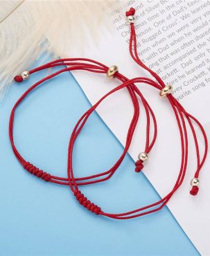2pcs Lucky Red String bracelet Kabbalah Amulet 7 Knots Protection Rope Gifts Hot