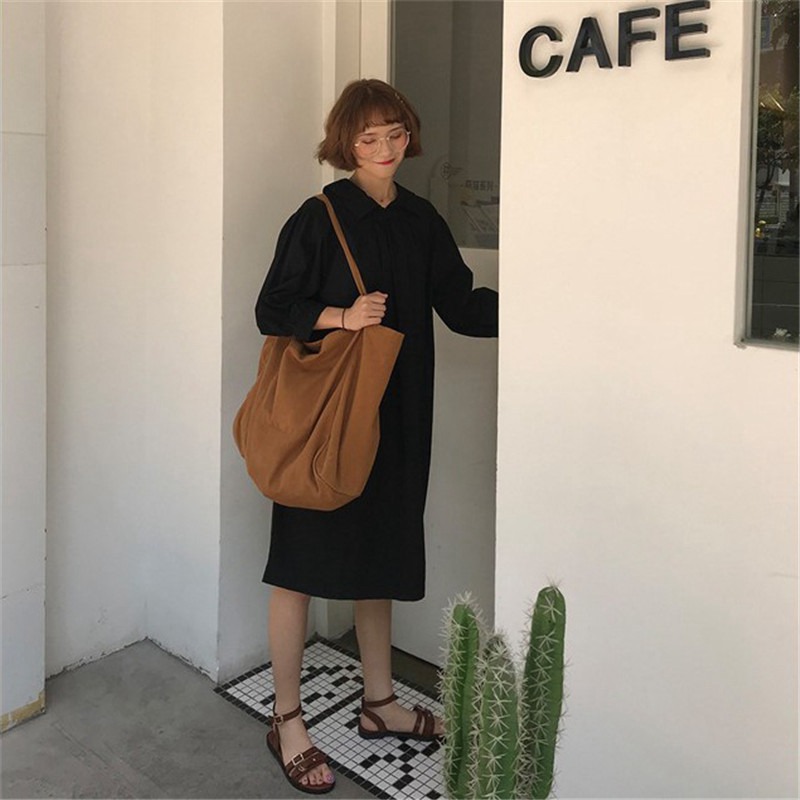 Large Capacity Women Lady Canvas Tote Shoulder Bags Durable Eco Shopping Handbag - 图片 15