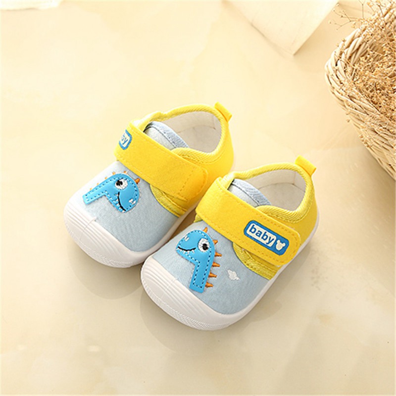 Infant Baby Girl Boy Toddler Anti-slip Warm Slippers Socks Canvas Crib Shoes UK - 图片 11