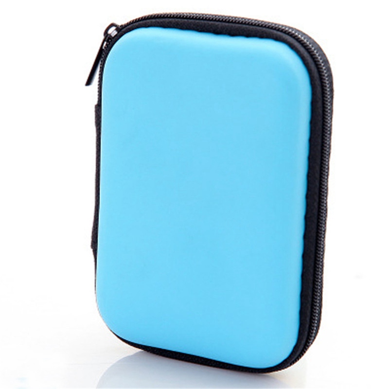 Headphones Storage Box USB Hard Case Earphone Bag Key Coin Bags Waterproof SD Card Cable Earbuds Holder Box round square shape - Image 3