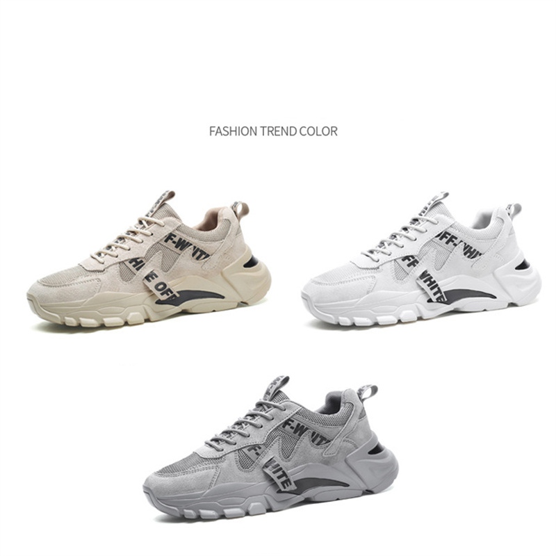 Men's Shoes Spring 2024 New Trendy Sports Casual Borad Shoes Versatile Summer Breathable Mesh Running Daddy Tide Shoes - Image 7