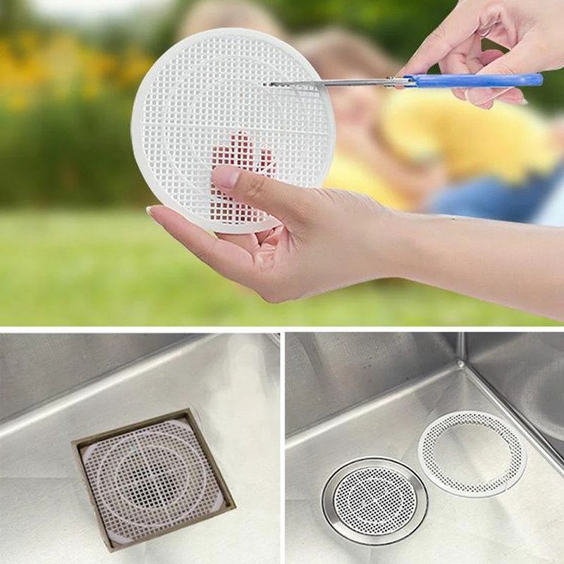 Creative bathroom floor drain bathtub hair collector kitchen sink filter net plug silica gel filter