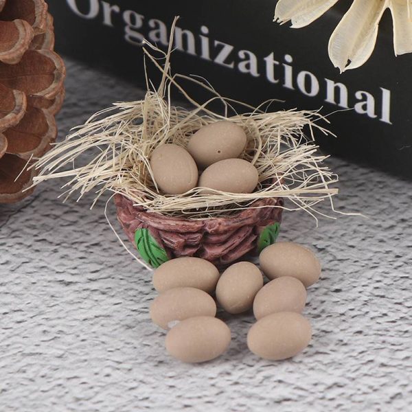 10pcs Mini Egg with Basket Kitchen Food 1/12 1/6 Dollhouse Miniature Accessories - Image 6