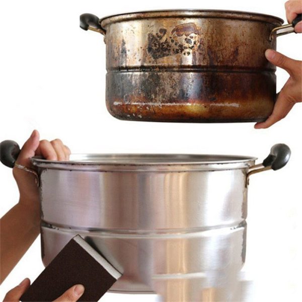 Magic Sponge Eraser Carborundum Removing Rust Cleaning Brush Descaling Clean Rub for Cooktop Pot Kitchen Sponge - Image 7