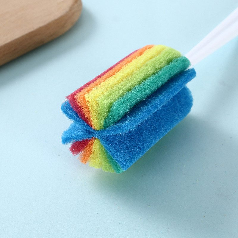 Soft Sponge Brush Bottle Cup Wine Glass Washing Cleaning Kitchen Cleaner - 图片 8