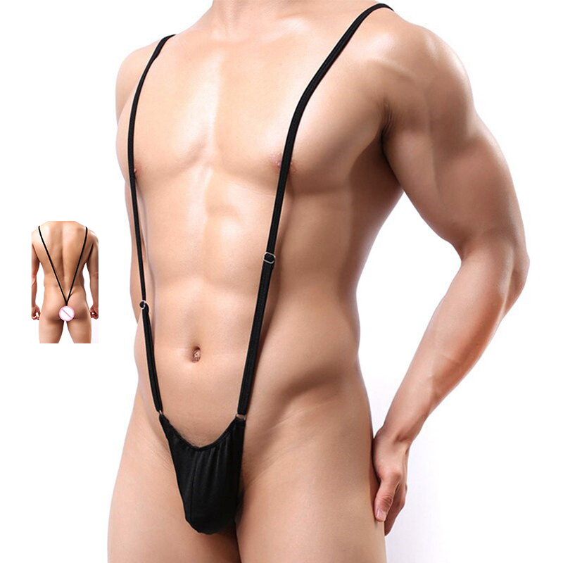 Men's Sexy Strap Underwear Male Thong Mankini Men Leotard Thongs Bodysuit Stage Perform Lingerie - Image 9