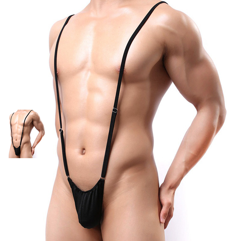 Men's Sexy Strap Underwear Male Thong Mankini Men Leotard Thongs Bodysuit Stage Perform Lingerie - Image 14