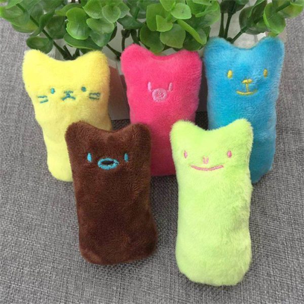 2PC Thumb Expression Cat dog Toy Ringing Paper Plush Toy Cat Grass Catnip Bite-Resistant Pet Toy Cat Supplies - Image 7