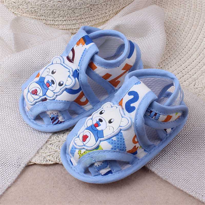 0-1 Years Old Summer New Cartoon Bear Baby's Shoes Cloth Soft Bottom Toddler Sandals Baby Shoes - Image 7