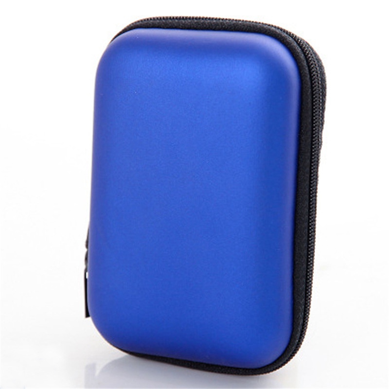 Headphones Storage Box USB Hard Case Earphone Bag Key Coin Bags Waterproof SD Card Cable Earbuds Holder Box round square shape - Image 4