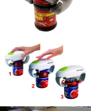 Automatic Tin Opener Canned Electric Bottle Opener Jar Opener Kitchen Gadge3CMD