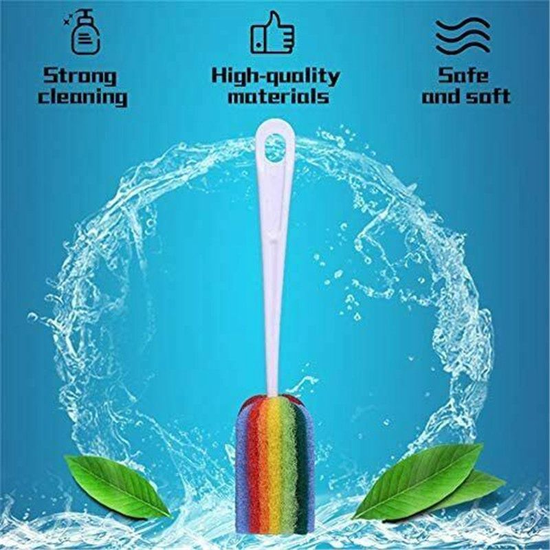 Soft Sponge Brush Bottle Cup Wine Glass Washing Cleaning Kitchen Cleaner - 图片 3