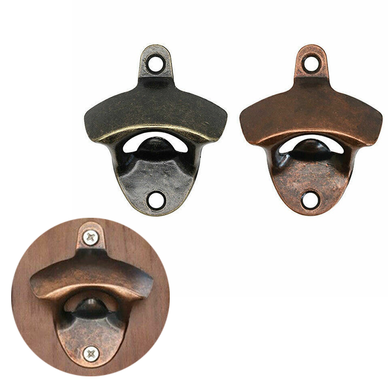 Kitchen Beer Bottle Opener Rustic Cast Iron Wall Mounted Open Tool Vintage Style - Image 12