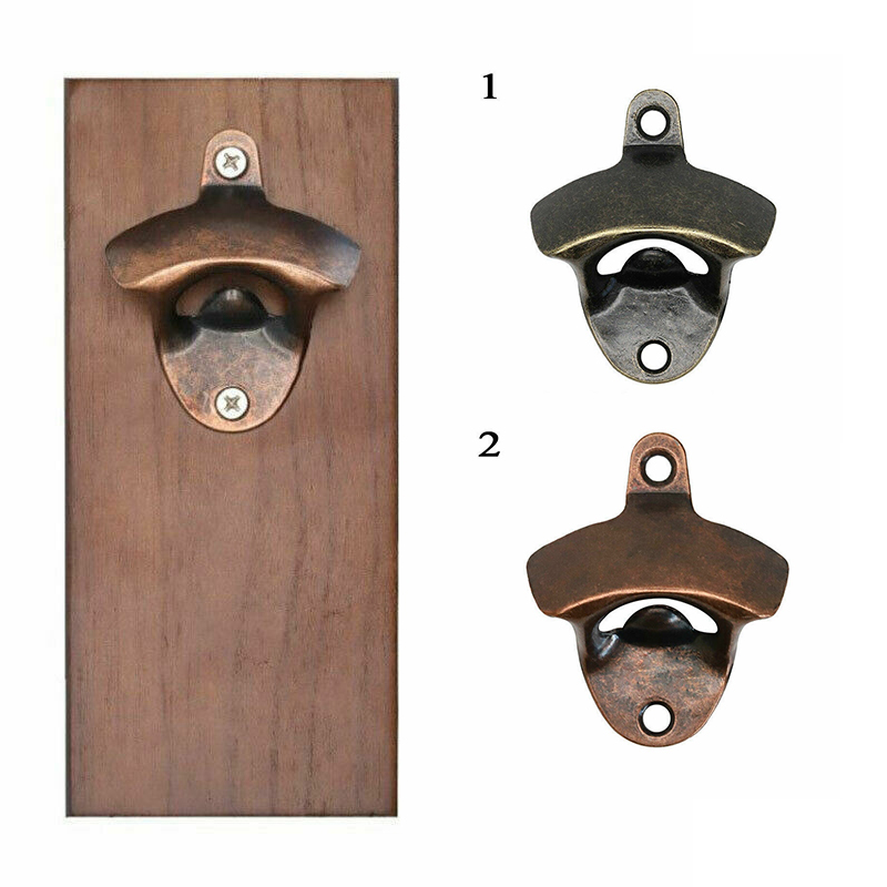 Kitchen Beer Bottle Opener Rustic Cast Iron Wall Mounted Open Tool Vintage Style - Image 10