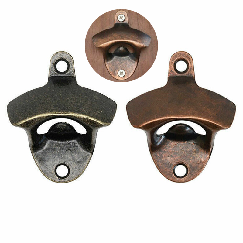 Kitchen Beer Bottle Opener Rustic Cast Iron Wall Mounted Open Tool Vintage Style - Image 9