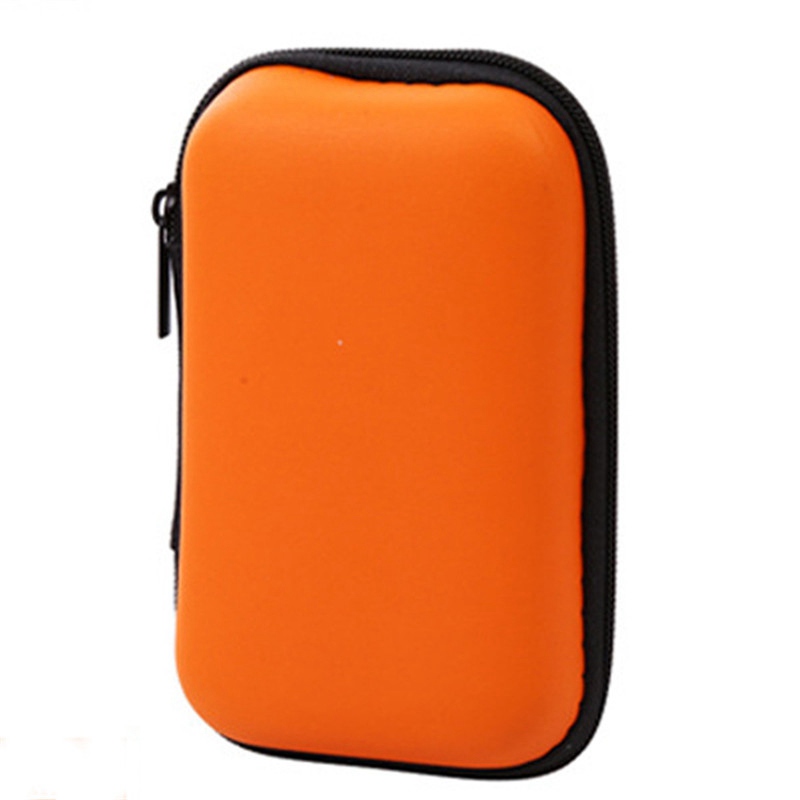 Headphones Storage Box USB Hard Case Earphone Bag Key Coin Bags Waterproof SD Card Cable Earbuds Holder Box round square shape - Image 5