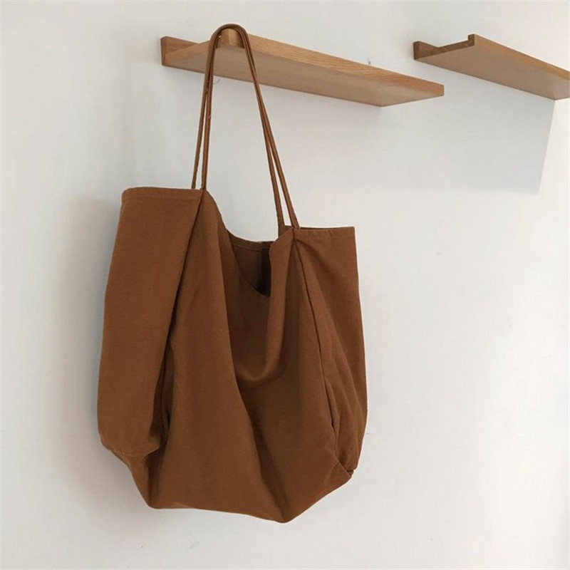 Large Capacity Women Lady Canvas Tote Shoulder Bags Durable Eco Shopping Handbag - 图片 17