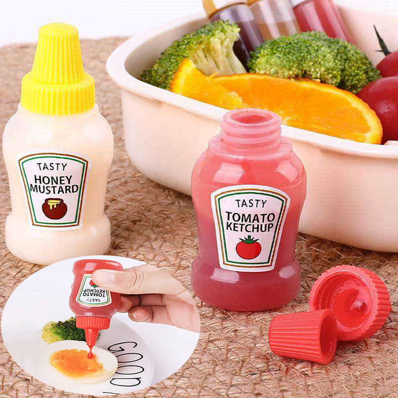 Kitchen Portable Seasoning Bottle Mini Ketchup Bottle Portable Small Pot Salad Soy Sauce Spray Bottle Ketchup Honey Mustard - 图片 14